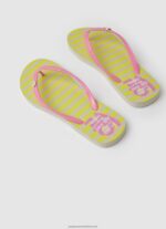 Acid Green Rake Love Beach Flip Flops Pepe Jeans L20F2F705 Women - Image 4