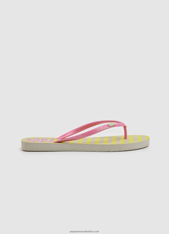 Acid Green Rake Love Beach Flip Flops Pepe Jeans L20F2F705 Women - Image 1