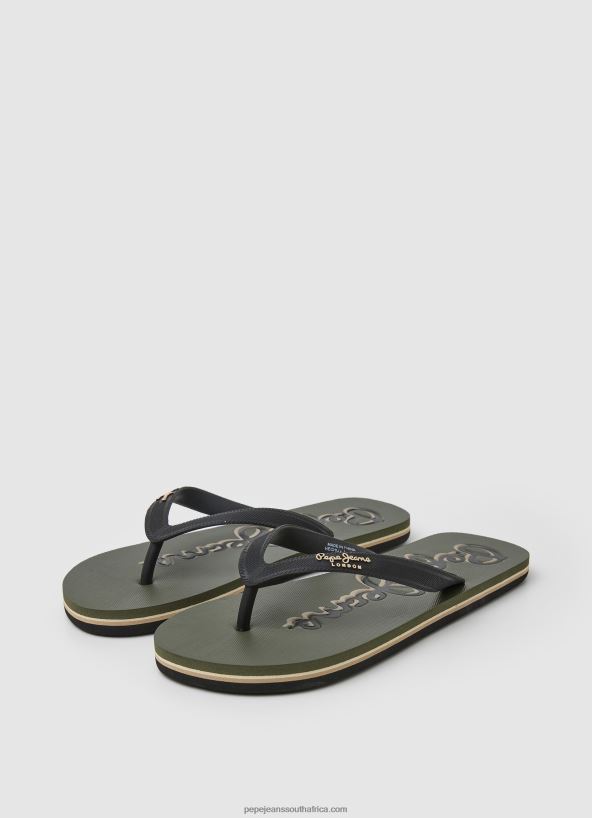 Army Bay Beach Logo Beach Flip Flops Pepe Jeans L20F2F1268 Men - Image 3