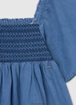 Bay Embroidered Denim Dress Pepe Jeans L20F2F1380 Girl - Image 3