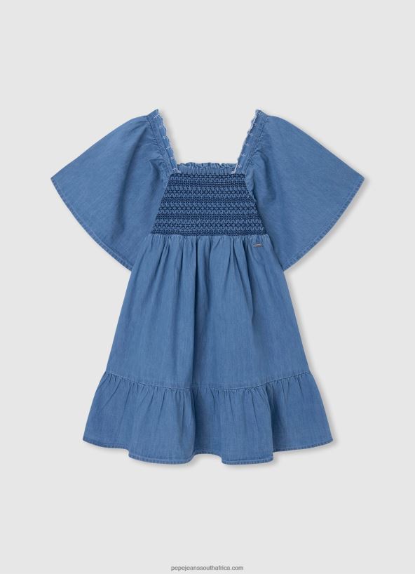bay_embroidered_denim_dress_pepe_jeans_l20f2f1380_girl.jpg Bay Embroidered Denim Dress Pepe Jeans L20F2F1380 Girl - Image 1