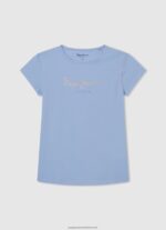 Bay Glitter Logo T-Shirt Pepe Jeans L20F2F1465 Girl