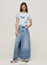 Bay Gradient Logo Cotton T-Shirt Pepe Jeans L20F2F422 Women - Image 2