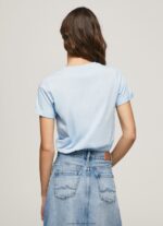 Bay Gradient Logo Cotton T-Shirt Pepe Jeans L20F2F422 Women - Image 4