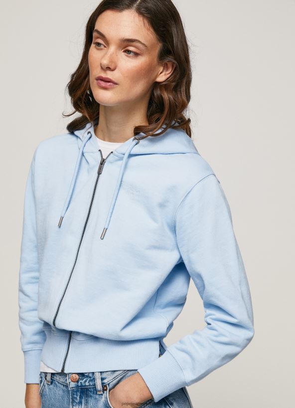 bay_jumper_with_hood_and_zipper_pepe_jeans_l20f2f270_women.jpg Bay Jumper With Hood And Zipper Pepe Jeans L20F2F270 Women - Image 1