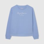 Bay Logo Printed Cotton Jumper Pepe Jeans L20F2F1413 Girl
