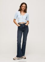 Bay Ribbed Cardigan Shirt Pepe Jeans L20F2F408 Women - Image 2