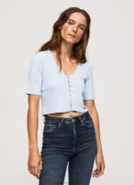 Bay Ribbed Cardigan Shirt Pepe Jeans L20F2F408 Women