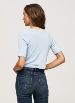 Bay Ribbed Cardigan Shirt Pepe Jeans L20F2F408 Women - Image 4