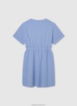 Bay Rounded Collar Mini Dress Pepe Jeans L20F2F1388 Girl - Image 2