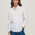 Bay Striped Cotton Voile Shirt Pepe Jeans L20F2F324 Women