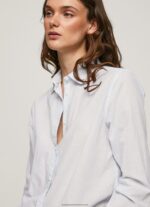 Bay Striped Cotton Voile Shirt Pepe Jeans L20F2F324 Women - Image 3