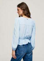 Bay V-Neck Cropped Fit Top Pepe Jeans L20F2F326 Women - Image 4
