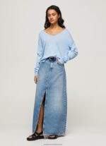 Bay V Neckline Relaxed Fit Jersey Pepe Jeans L20F2F249 Women - Image 2