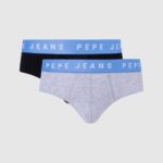 Black 2Pack Stretchy Cotton Briefs Pepe Jeans L20F2F1152 Men