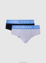Black 2Pack Stretchy Cotton Briefs Pepe Jeans L20F2F1152 Men