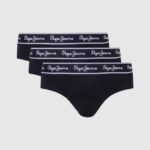 Black 3Pack Elastic Cotton Briefs Pepe Jeans L20F2F1158 Men