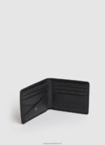 Black All Over Logo Leather Wallet Pepe Jeans L20F2F1296 Men - Image 2