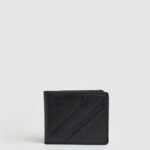 Black All Over Logo Leather Wallet Pepe Jeans L20F2F1296 Men