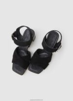 Black Altea Basic Suede Sandals Pepe Jeans L20F2F648 Women - Image 2