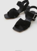 Black Altea Basic Suede Sandals Pepe Jeans L20F2F648 Women - Image 3