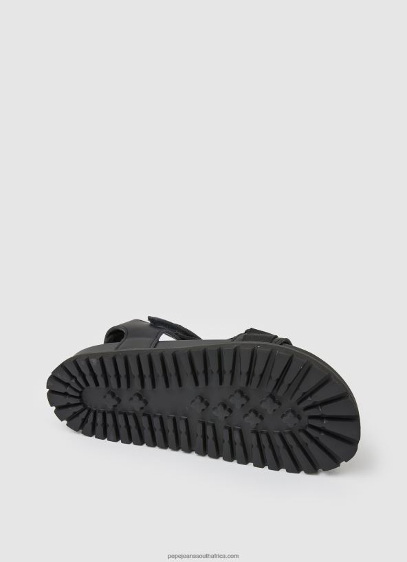 Black Anatomical Cork Sandals Pepe Jeans L20F2F1279 Men - Image 5