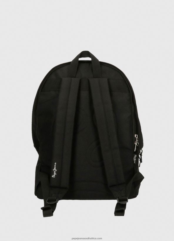 Black Aris Double Zip Performance Backpack Pepe Jeans L20F2F752 Women - Image 3