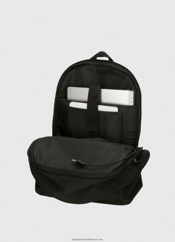 Black Aris Double Zip Performance Backpack Pepe Jeans L20F2F752 Women - Image 5