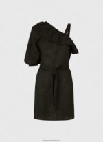 Black Asymmetrical Dress Pepe Jeans L20F2F200 Women - Image 5