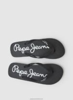 Black Bay Beach Basic Beach Flip Flops Pepe Jeans L20F2F1265 Men - Image 2