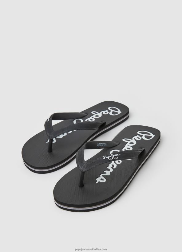 Black Bay Beach Basic Beach Flip Flops Pepe Jeans L20F2F1265 Men - Image 3