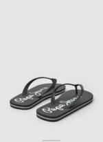 Black Bay Beach Basic Beach Flip Flops Pepe Jeans L20F2F1265 Men - Image 4