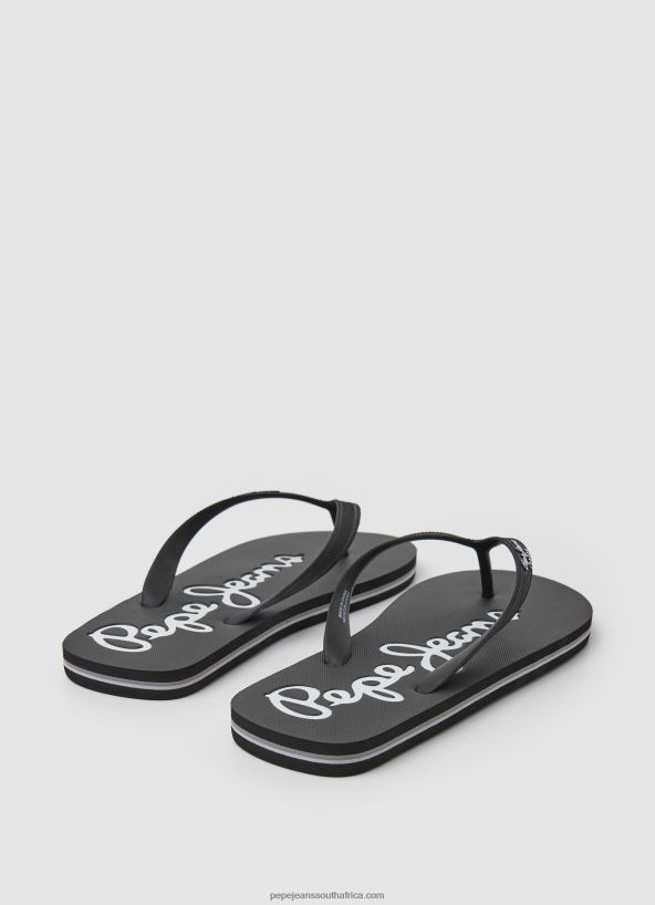 Black Bay Beach Basic Beach Flip Flops Pepe Jeans L20F2F1265 Men - Image 4