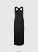 Black Casey Plain Satin Dress Pepe Jeans L20F2F186 Women - Image 5