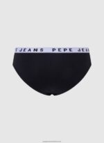 Black Classic Panty With Printed Logo Pepe Jeans L20F2F539 Women - Image 2