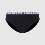 Black Classic Panty With Printed Logo Pepe Jeans L20F2F539 Women