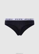 Black Classic Thong With Printed Logo Pepe Jeans L20F2F569 Women - Image 2
