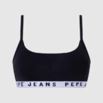 Black Cotton Sports Bra Pepe Jeans L20F2F567 Women