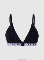 Black Cotton Triangular Bra Pepe Jeans L20F2F538 Women - Image 2