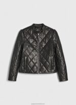 Black Diamond Design Leather Jacket Pepe Jeans L20F2F140 Women - Image 5