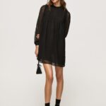 Black Dot-Print Mini Dress Pepe Jeans L20F2F207 Women