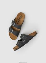 Black Double Kansas Anatomical Sandals Pepe Jeans L20F2F1271 Men - Image 2