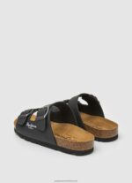 Black Double Kansas Anatomical Sandals Pepe Jeans L20F2F1548 Boy - Image 4