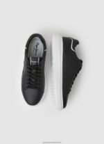 Black Eaton Part Leather Sneakers Pepe Jeans L20F2F1198 Men - Image 2