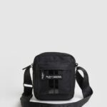 Black Embossed Logo Fabric Crossbody Bag Pepe Jeans L20F2F1292 Men
