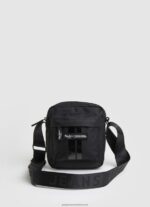 Black Embossed Logo Fabric Crossbody Bag Pepe Jeans L20F2F1292 Men