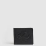 Black Engraved Logo Leather Wallet Pepe Jeans L20F2F1298 Men