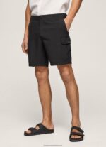 Black Fergus Cargo Swimsuit Shorts Pepe Jeans L20F2F1142 Men