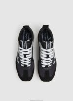 Black Foster Man Combined Sneakers Pepe Jeans L20F2F1199 Men - Image 3