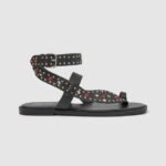 Black Irma Ethnic Leather Sandals Pepe Jeans L20F2F659 Women